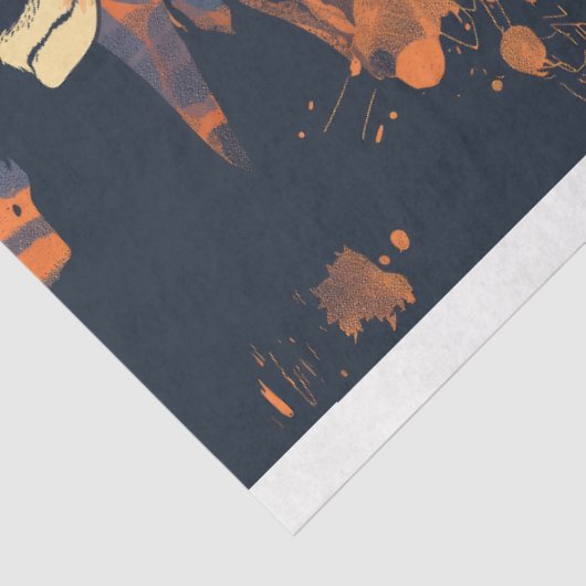 Leeuw & Amerikaanse vlag Tissuepapier (Detail)