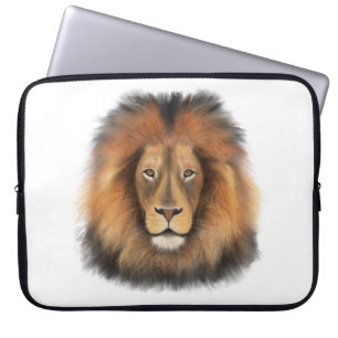 leeuw aquarel Leo koning safari dier jungle kat Laptop Sleeve