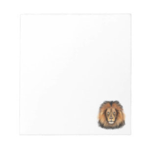 leeuw aquarel Leo koning safari dier jungle kat Notitieblok