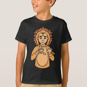 Leeuw ASL Handgebaar Doof Gehoorverlies Bewustzijn T-shirt