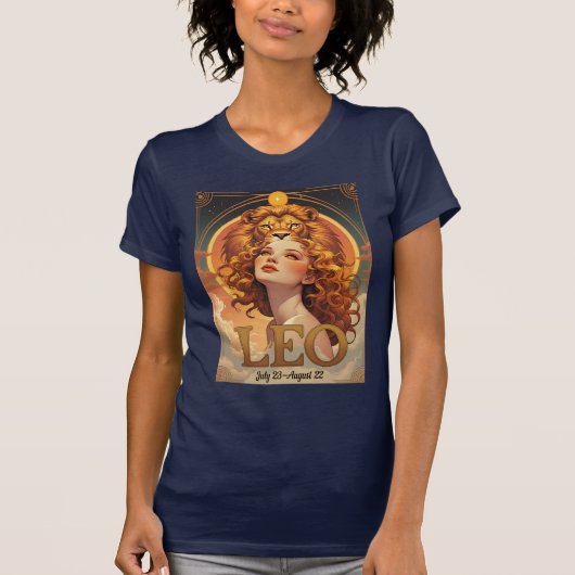 Leeuw Astrologie Leeuw Verjaardag Juli Augustus Zo T-shirt (Voorkant)