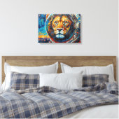 LEEUW ASTRONAUT-TERUG NAAR HUIS 2 CANVAS AFDRUK (Insitu (Slaapkamer))