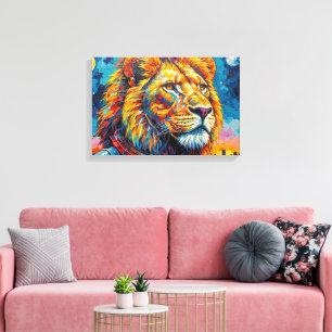 LEEUW ASTRONAUT-TERUG NAAR HUIS 3 CANVAS AFDRUK