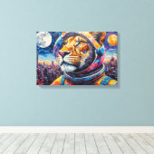 LEEUW ASTRONAUT-TERUGKEER NAAR HUIS 7 CANVAS AFDRUK (Insitu (Houten vloer))