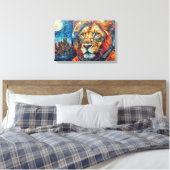 LEEUW ASTRONAUT-TERUGKOMEN 4 CANVAS AFDRUK (Insitu (Slaapkamer))