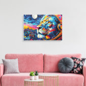 LEEUW ASTRONAUT-TERUGKOMEND 5 CANVAS AFDRUK (Insitu (Woonkamer))