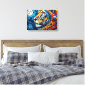 LEEUW ASTRONAUT-TERUGKOMEND 8 CANVAS AFDRUK (Insitu (Slaapkamer))