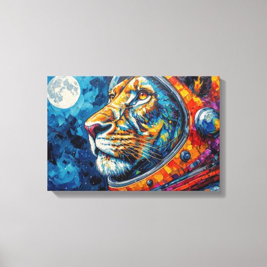 LEEUW ASTRONAUT-TERUGKOMEND 8 CANVAS AFDRUK (Voorkant)