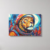 LEEUW ASTRONAUT - THUISKOMST 9 CANVAS AFDRUK (Voorkant)
