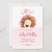 Leeuw Baby Verjaardag 1e Verjaardag Kaart (Voorkant)