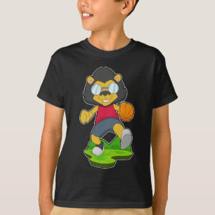 Leeuw Basketbalspeler Basketbal T-shirt