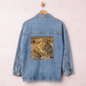 Leeuw Be Brave & Courageous Denim Blue Jean Jacket (Hangar)