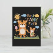 Leeuw Beste Papa Ooit Kaart (Staand voorkant)