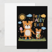 Leeuw Beste Papa Ooit Kaart (Voorkant / Achterkant)
