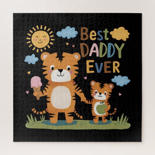 Leeuw beste papa ooit legpuzzel (Verticaal)