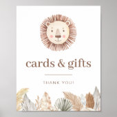 Leeuw Blad Neutrale Kaarten en Cadeaus Bord Poster (Voorkant)