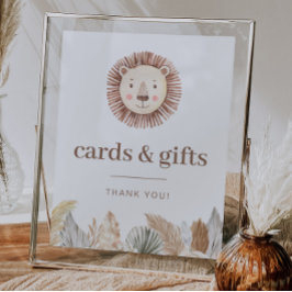 Leeuw Blad Neutrale Kaarten en Cadeaus Bord Poster