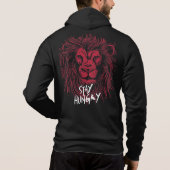 Leeuw Blijf hongerig Hoodie (Achterkant)