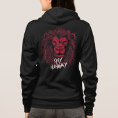 Leeuw Blijf hongerig Hoodie (Achterkant)