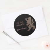 Leeuw boeklabel sticker (Envelop)