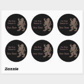 Leeuw boeklabel sticker (Vel)