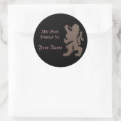 Leeuw boeklabel sticker (Tas)
