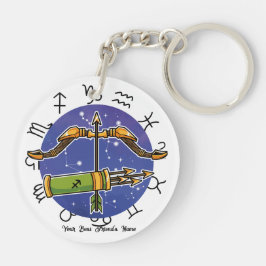 Leeuw Boogschutter Acryl Sleutelhanger