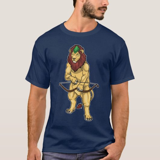 Leeuw Boogschutter Boog T-shirt (Voorkant)