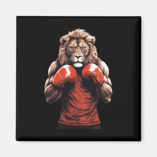 Leeuw Boxer Boksen MMA Kickboksen  Magneet