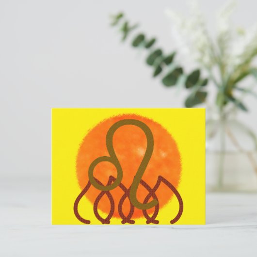 Leeuw Briefkaart (Staand voorkant)