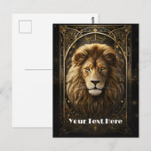 Leeuw Briefkaart (Voorkant / Achterkant)