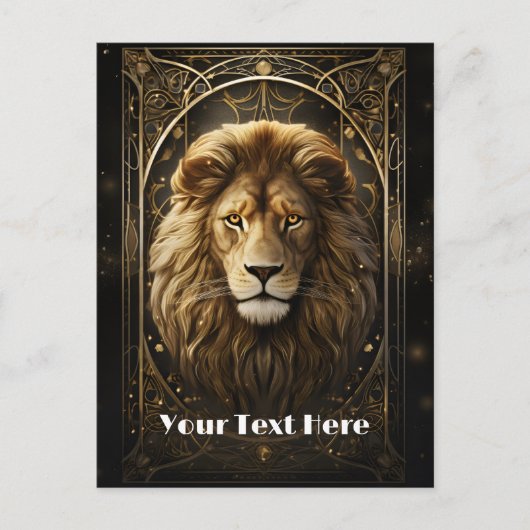 Leeuw Briefkaart (Voorkant)