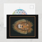 Leeuw briefkaart (Voorkant / Achterkant)