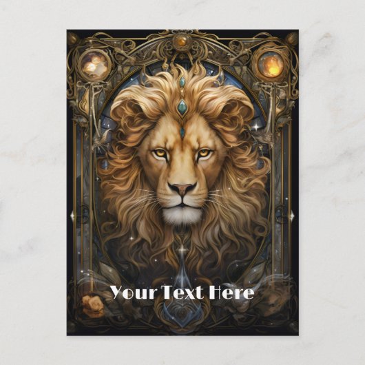 Leeuw Briefkaart (Voorkant)