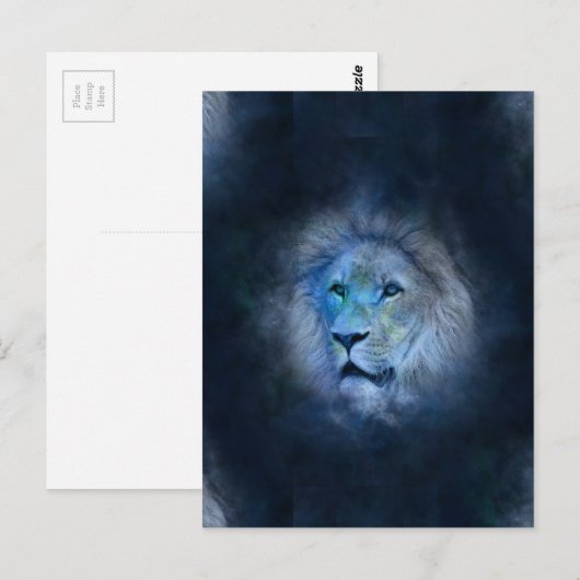 leeuw briefkaart (Voorkant / Achterkant)