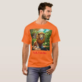 Leeuw: brullen van doodsangst T-Shirt Design (Voorkant volledig)