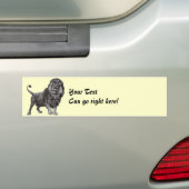  leeuw Bumpersticker (Op auto)
