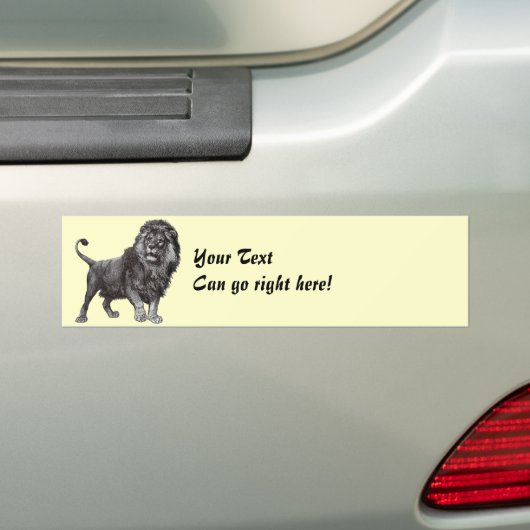 leeuw Bumpersticker (Op auto)