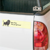  leeuw Bumpersticker (Op Truck)