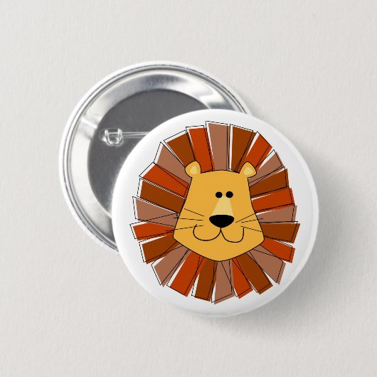 Leeuw Buttonnen Ronde Button 5,7 Cm (Voorkant /achterkant)