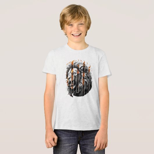 Leeuw BW Tri-Blend Shirt (Voorkant volledig)