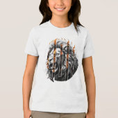 Leeuw BW Tri-Blend Shirt (Voorkant)
