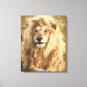 Leeuw Canvas Afdruk (Voorkant)
