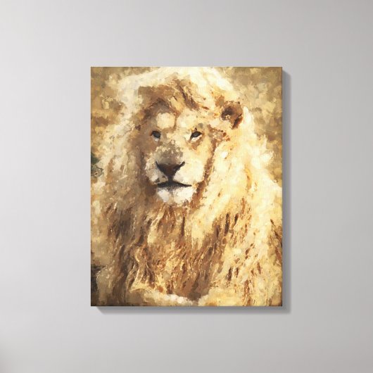 Leeuw Canvas Afdruk (Voorkant)