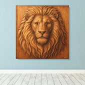 LEEUW CANVAS AFDRUK (Insitu (Houten vloer))
