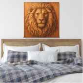 LEEUW CANVAS AFDRUK (Insitu (Slaapkamer))