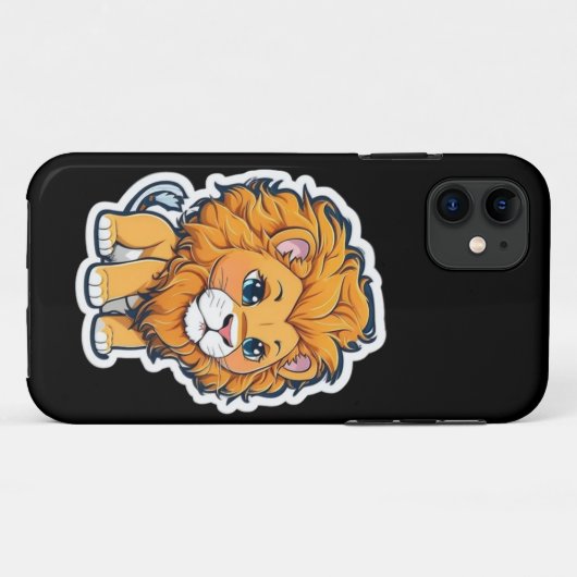 Leeuw Case-Mate iPhone Case (Achterkant (horizontaal))