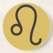 Leeuw Coaster Zandsteen Onderzetter (Voorkant)