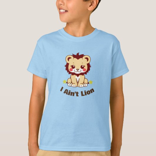 Leeuw Cub Schattig Knuffel Kinder T-shirt (Voorkant)