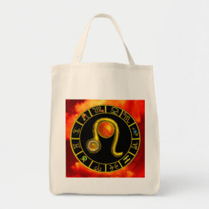 LEEUW/de Gouden Grafiek van de Astrologie van het Tote Bag